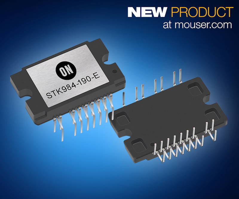 ON Semi’s STK984-190-E BLDC Motor driver now at Mouser